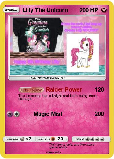 Pokemon Lilly The Unicorn
