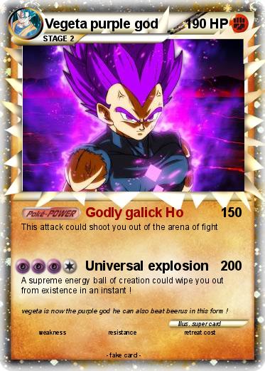 Pokemon Vegeta purple god