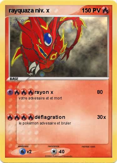 Pokemon rayquaza niv. x