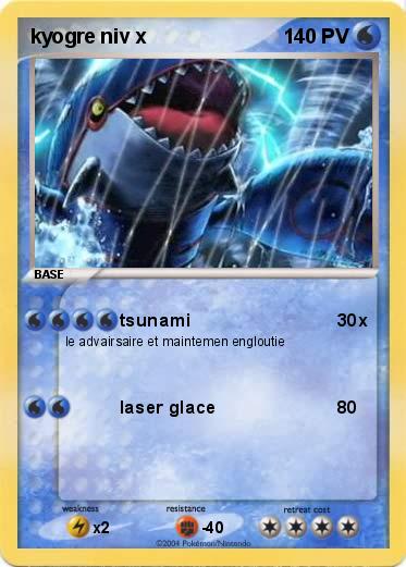 Pokemon kyogre niv x