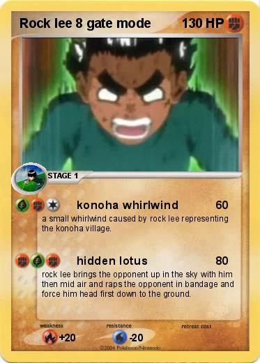 Pokemon Rock lee 8 gate mode