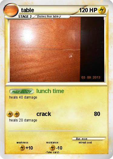 Pokemon table