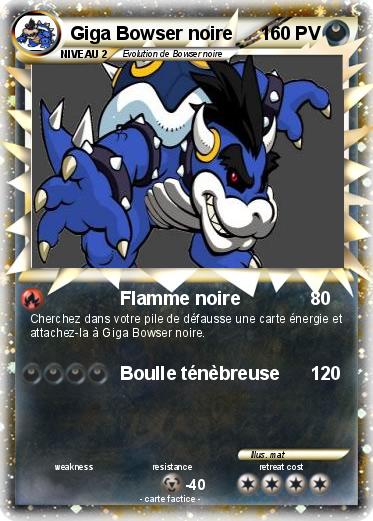 Pokemon Giga Bowser noire