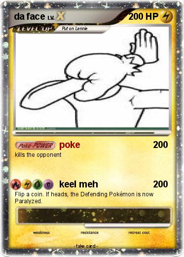 Pokemon da face