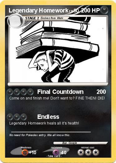Pokemon Legendary Homework