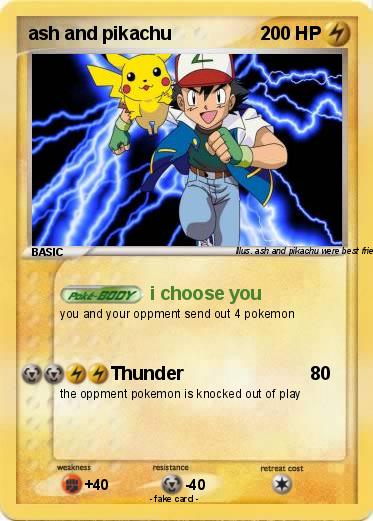 Pokemon ash and pikachu