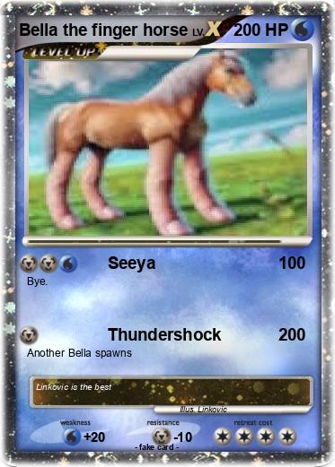 Pokemon Bella the finger horse