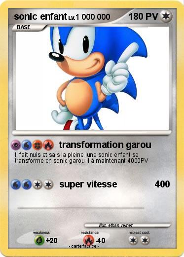 Pokemon sonic enfant