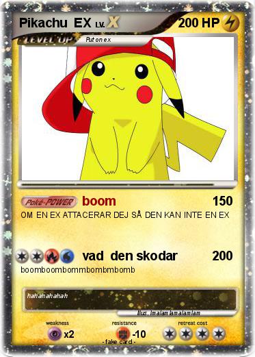 Pokemon Pikachu  EX