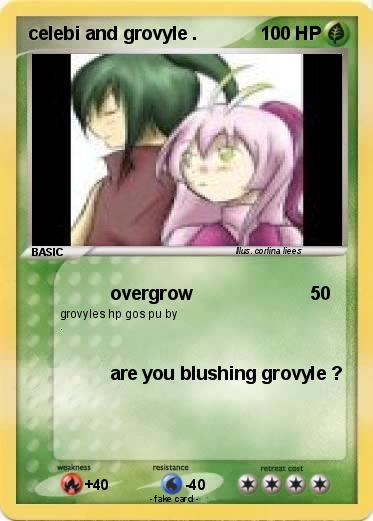 Pokemon celebi and grovyle .