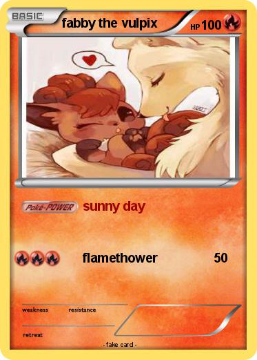 Pokemon fabby the vulpix