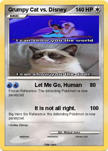 Pokemon Grumpy Cat vs. Disney