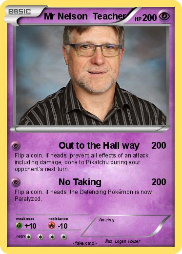 Pokemon Mr Nelson  Teacher