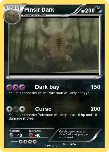 Pokemon Pinsir Dark