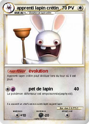 Pokemon apprenti lapin crétin