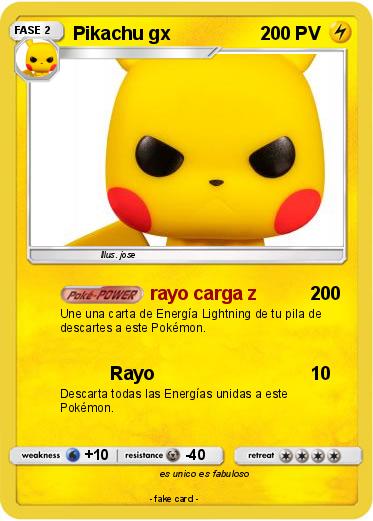 Pokemon Pikachu gx