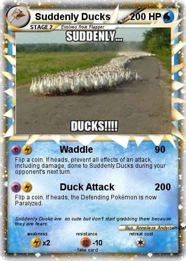 Pokemon Suddenly Ducks