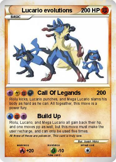 Pokemon Lucario evolutions