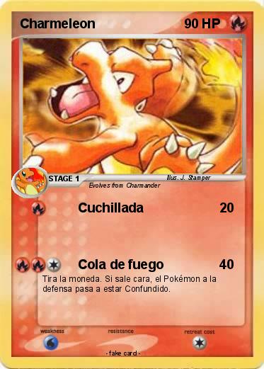 Pokémon Charmeleon 362 362 - Cuchillada - My Pokemon Card