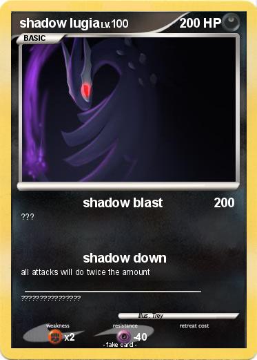 Pokemon shadow lugia