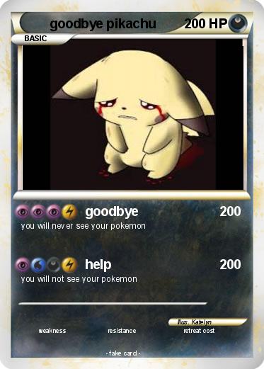 Pokemon goodbye pikachu
