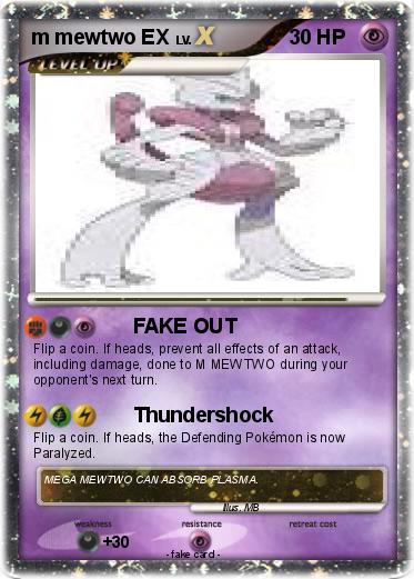 Pokemon m mewtwo EX