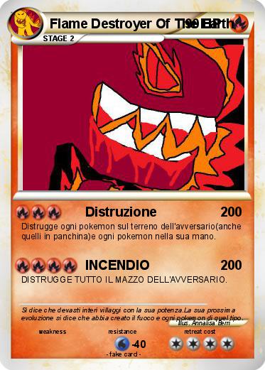 Pokemon Flame Destroyer Of The Earth