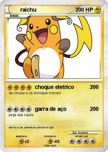 Pokemon raichu