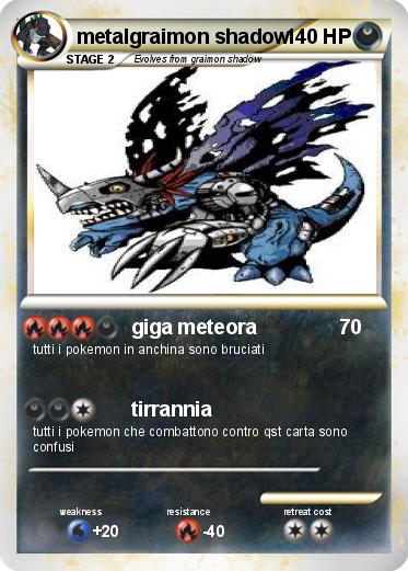 Pokemon metalgraimon shadow