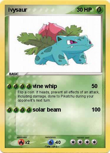 Pokemon ivysaur