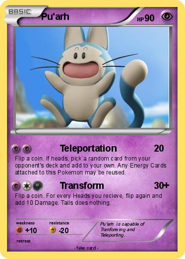 Pokemon Pu'arh