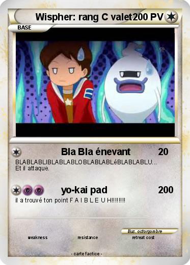 Pokemon Wispher: rang C valet