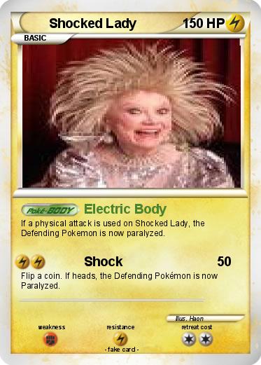 Pokemon Shocked Lady
