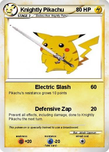 Pokemon Knightly Pikachu