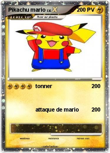 Pokemon Pikachu mario