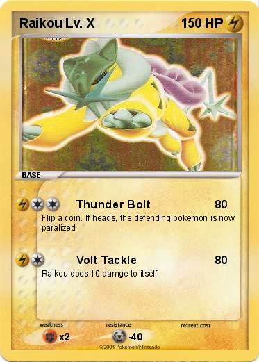 Pokemon Raikou Lv. X