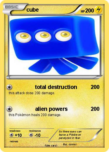 Pokemon cube