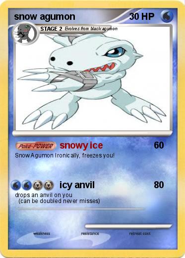 Pokemon snow agumon