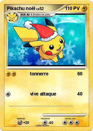 Pokemon Pikachu noêl