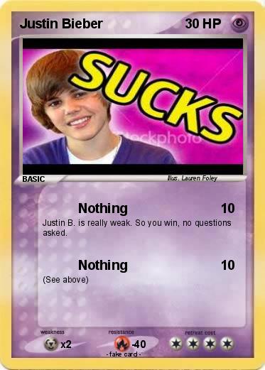 Pokemon Justin Bieber
