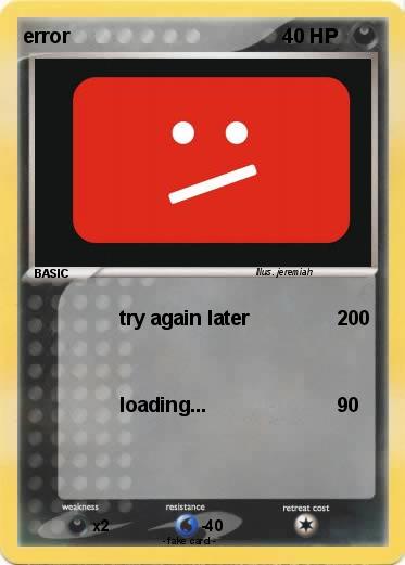 Pokemon error