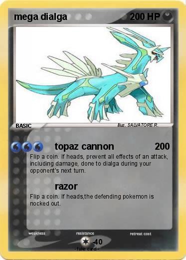Pokémon mega dialga 16 16 - topaz cannon - My Pokemon Card