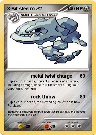 Pokemon 8-Bit steelix