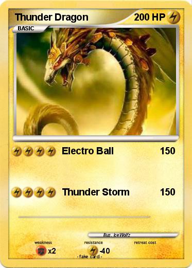 Pokemon Thunder Dragon