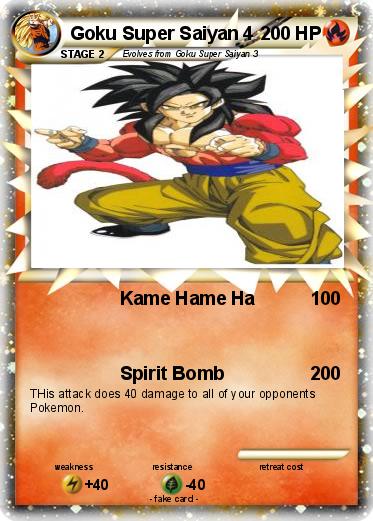 Pokemon Goku Super Saiyan 4