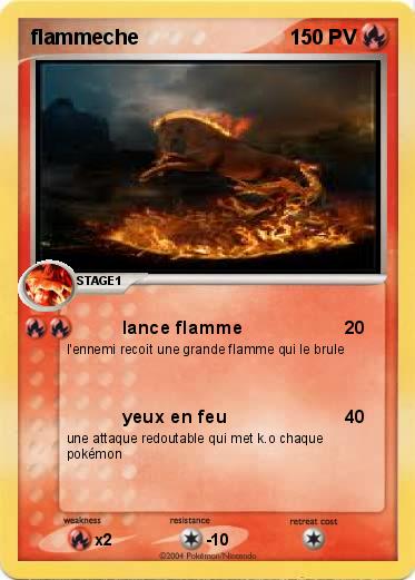 Pokemon flammeche