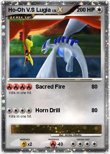 Pokemon Ho-Oh V.S Lugia