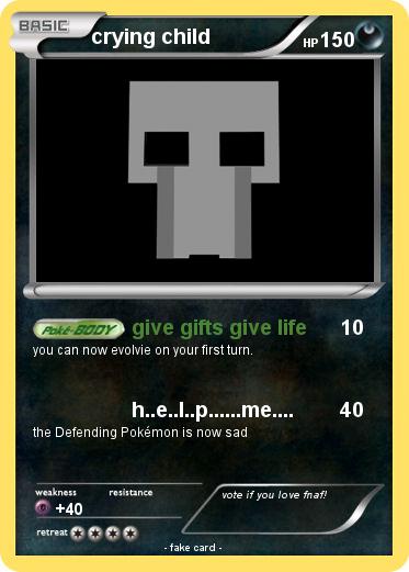 Pokemon crying child