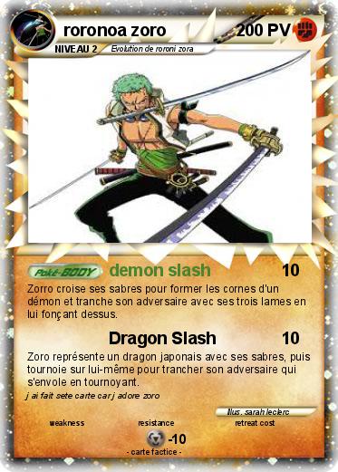 Pokemon roronoa zoro