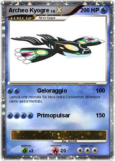 Pokemon Archeo Kyogre